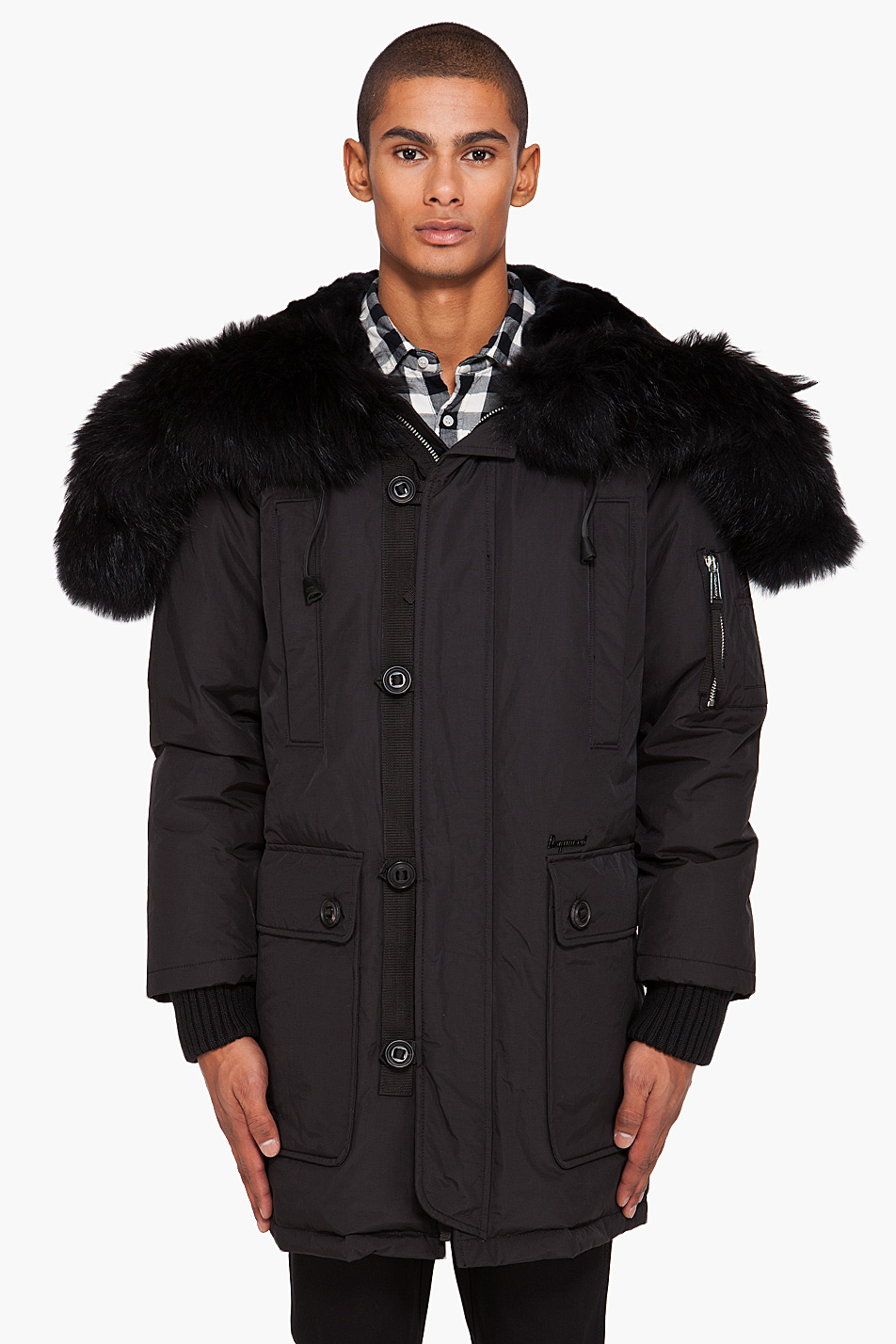 dsquared winter jacket fur